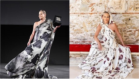 A Taormina Sharon Stone veste Sardegna con gli abiti di Antonio Marras La Nuova Sardegna