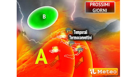 Meteo: Prossimi Giorni, l'Anticiclone Caronte non molla la presa sull'Italia, ma occhio a Temporali e Grandine