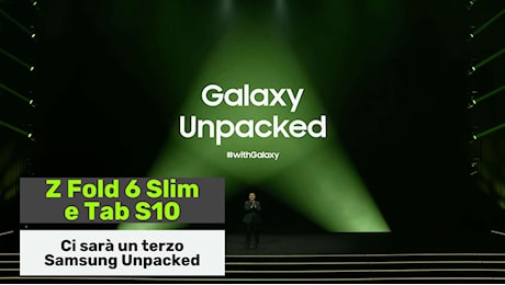 Z Fold 6 Slim e Tab S10: ci sarà un terzo Samsung Unpacked 2024