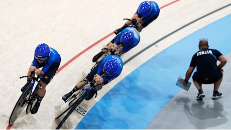 Ciclismo:Mondiali Pista;Inseguimento squadre donne,bronzo Italia