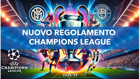 Champions League 2024/25 nuovo regolamento, date e sorteggio