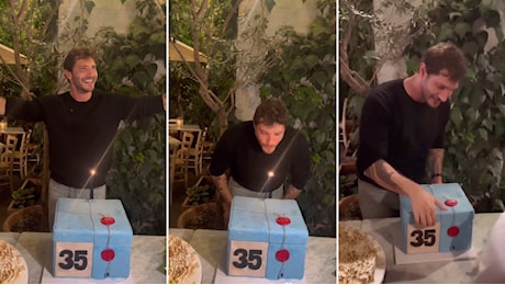 Stefano De Martino, la torta per i 35 anni è… un pacco (di “Affari Tuoi”)