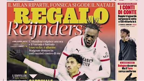 Prime Pagine: Regalo Reijnders ; Roma, più Allegri