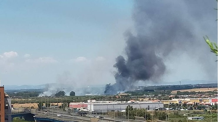 Vasto incendio di sterpaglie a Piana del Sole: fiamme verso Fiumicino - IlFaroOnline Vasto incendio di sterpaglie a Piana del Sole: fiamme verso Fiumicino - IlFaroOnline