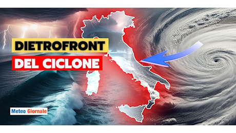 Meteo: ciclone a picco sull’Italia, martedì 17 e mercoledì 18 da incubo