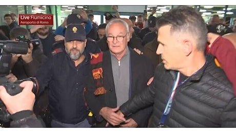 Roma, Ranieri atterrato a Fiumicino: domani ufficialità e primo allenamento