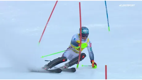 Timon Haugan danza nello slalom sulla Gran Risa, il video della sua 1° manche