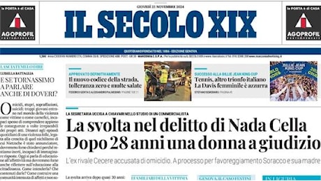 Il Secolo XIX in prima pagina: Genoa, Vieira è arrivato. I tifosi orfani di Gila