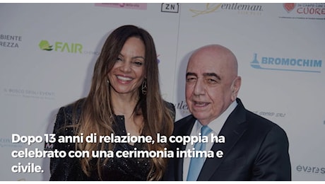 Adriano Galliani e Helga Costa: dopo 13 anni d'amore, il sì a Monza