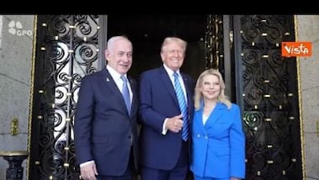 Netanyahu a Mar-a-Lago, in Florida, per incontro con Donald Trump