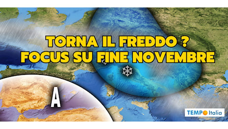 Meteo fine Novembre: tornano freddo e neve, la previsione