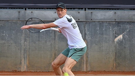 Tennis, Sinner in campo al Foro Italico: allenamento con Fritz