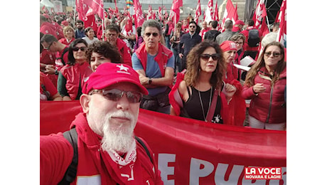 Delegazione Fp Cgil Novara e Vco alla manifestazione nazionale per i contratti e la sanità