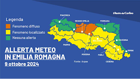 Emilia Romagna, continua l’allerta arancione: le piene dei fiumi preoccupano ancora