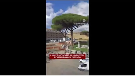 Piazza Pia: ecco i lavori del cantiere in time-laps nel suggestivo video del Campidoglio