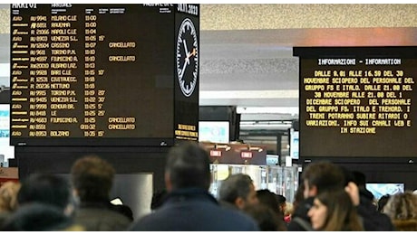 Sciopero venerdì 8 novembre bus e metro. Treni, sciopero e disagi: ritardi fino a oltre tre ore