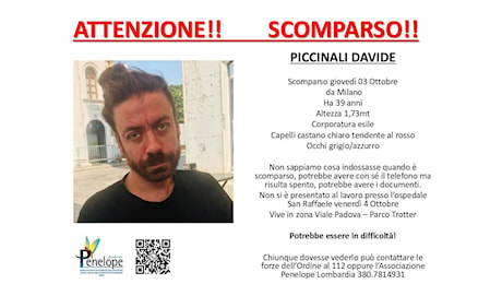 Ritrovato a Vicenza Davide Piccinali, il medico scomparso