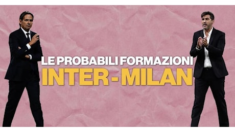 Derby Inter-Milan, le probabili formazioni di Inzaghi e Fonseca | VIDEO