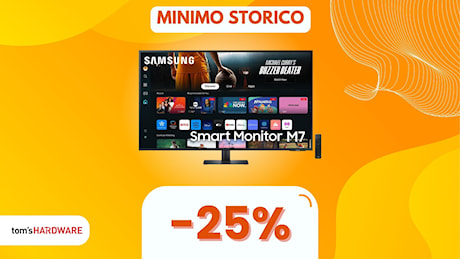 Meglio un monitor 4K o una Smart TV? Perché scegliere quando c'è questo gioiellino Samsung in SCONTO! (25%)