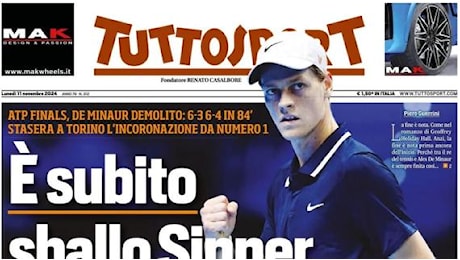 Tuttosport in prima pagina: Il rigorino al'Inter fa infuriare Conte e il Napoli