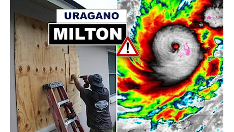 Uragano Milton a un passo dalla Florida, è Allerta Meteo. Può essere il più distruttivo da 100 anni