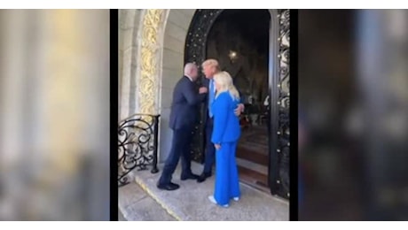 IL VIDEO. L'incontro fra Benjamin Netanyahu e Donald Trump a Mar-a-Lago