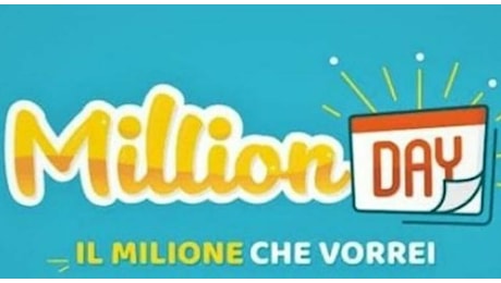Million Day e Million Day Extra, i numeri vincenti delle due estrazioni di oggi mercoledì 26 giugno