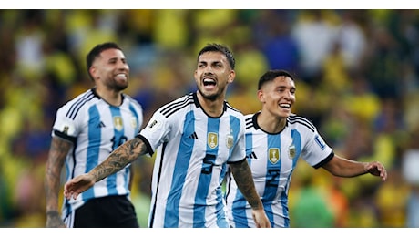 Colombia-Argentina 2-1: Uscito al 64′ Paredes, Dybala entra nel finale. Out Soulé