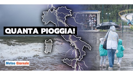 Meteo: non si scappa, quanta pioggia nei prossimi 10 giorni!