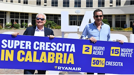 La Calabria vola: Occhiuto e Wilson (Ryanair) presentano 11 nuove rotte