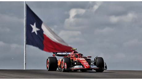 GP di Austin, libere: doppietta Ferrari con Sainz e Leclerc davanti a Verstappen