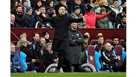 La crisi senza fine del City: Guardiola ko anche con l’Aston Villa