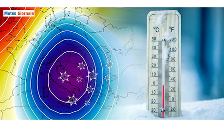 Meteo: è confermato, FREDDO e NEVE sotto l’Albero