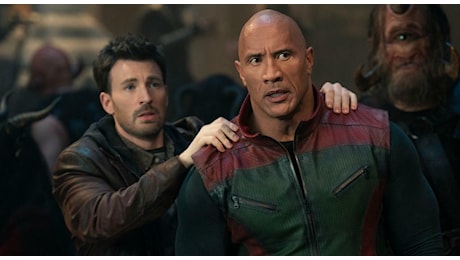 Uno Rosso, a Natale tutti al cinema con «The Rock» Dwayne Johnson e Chris Evans: «Il messaggio? Essere umani»