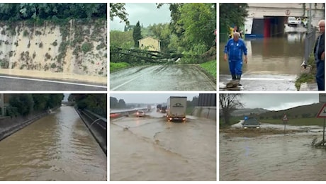 Bomba d'acqua e strade allagate nelle Marche con allerta gialla: gli esperti e le autorità monitorano la situa