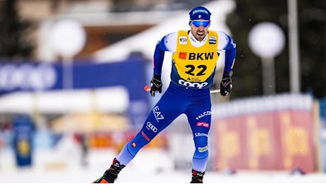 Federico Pellegrino quarto nella sprint classica del Tour de Ski in Val di Fiemme