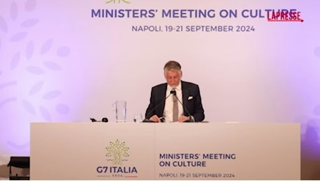 VIDEO G7 Cultura, Giuli ringrazia Sangiuliano: Ha concepito evento di successo