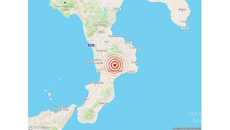 Scossa di TERREMOTO Magnitudo 2.9 a Albi (CZ) nella regione Calabria, dati in tempo reale