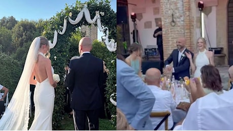 L'abito da sposa di Ali Rinaldo per il matrimonio con Nicolas Vaporidis: chi ha firmato il vestito