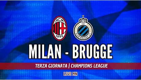 Milan-Brugge (1-0): Pulisic olimpico e rosso a Onyedika. Milan avanti di gol e uomo