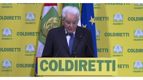 IL VIDEO. Mattarella: a partire da acqua e cibo si costruisce la pace