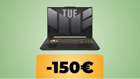 Il notebook ASUS TUF Gaming F15 con RTX 4050 raggiunge il minimo storico su Amazon per il Black Friday