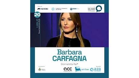 Al Festival del Sarà Barbara Carfagna, la giornalista di RAI 1 che informa gli italiani sul futuro dell’era digitale