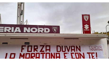 Torino, la Curva incoraggia Zapata: striscione per il colombiano