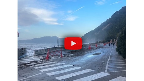 Mareggiata in Liguria, è la più intensa del 2024 sulla Riviera di Levante, ci sono danni; il Video