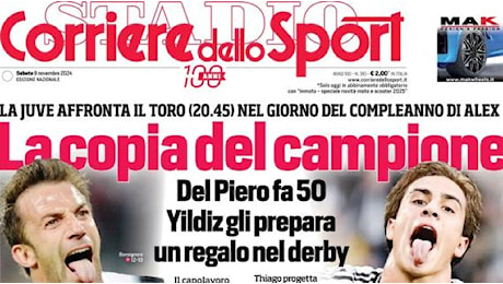 Corriere dello Sport in apertura sulla Juventus: La copia del campione