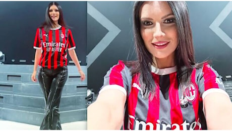 Anche Laura Pausini esulta per la vittoria del Milan nella Supercoppa Italiana