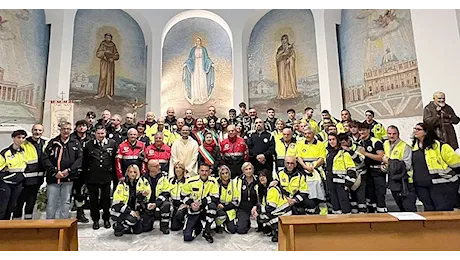 Colleferro. In onore di San Pio (Patrono della Protezione Civile), per la pioggia, annullata la fiaccolata; ma non le celebrazioni in chiesa…