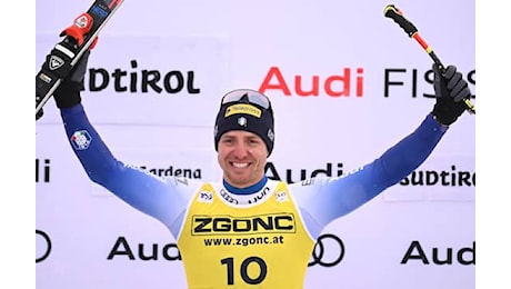 Sci, Mattia Casse vince il SuperG in Val Gardena