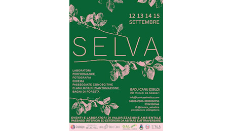 Dal 12 settembre a Osilo la prima edizione di Selva